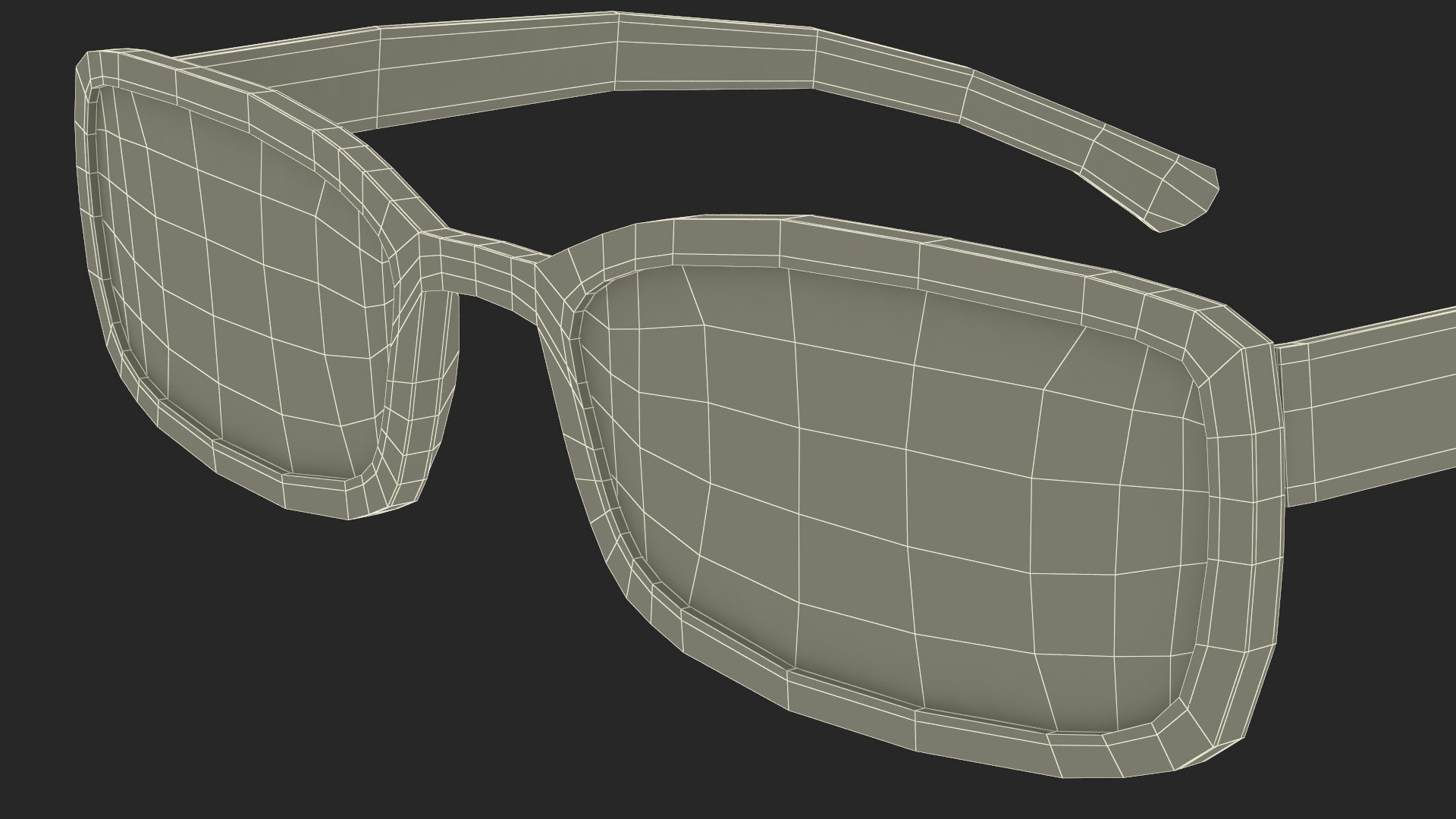 3D White Optical Square Glasses - TurboSquid 2143571