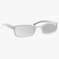 White Optical Square Glasses