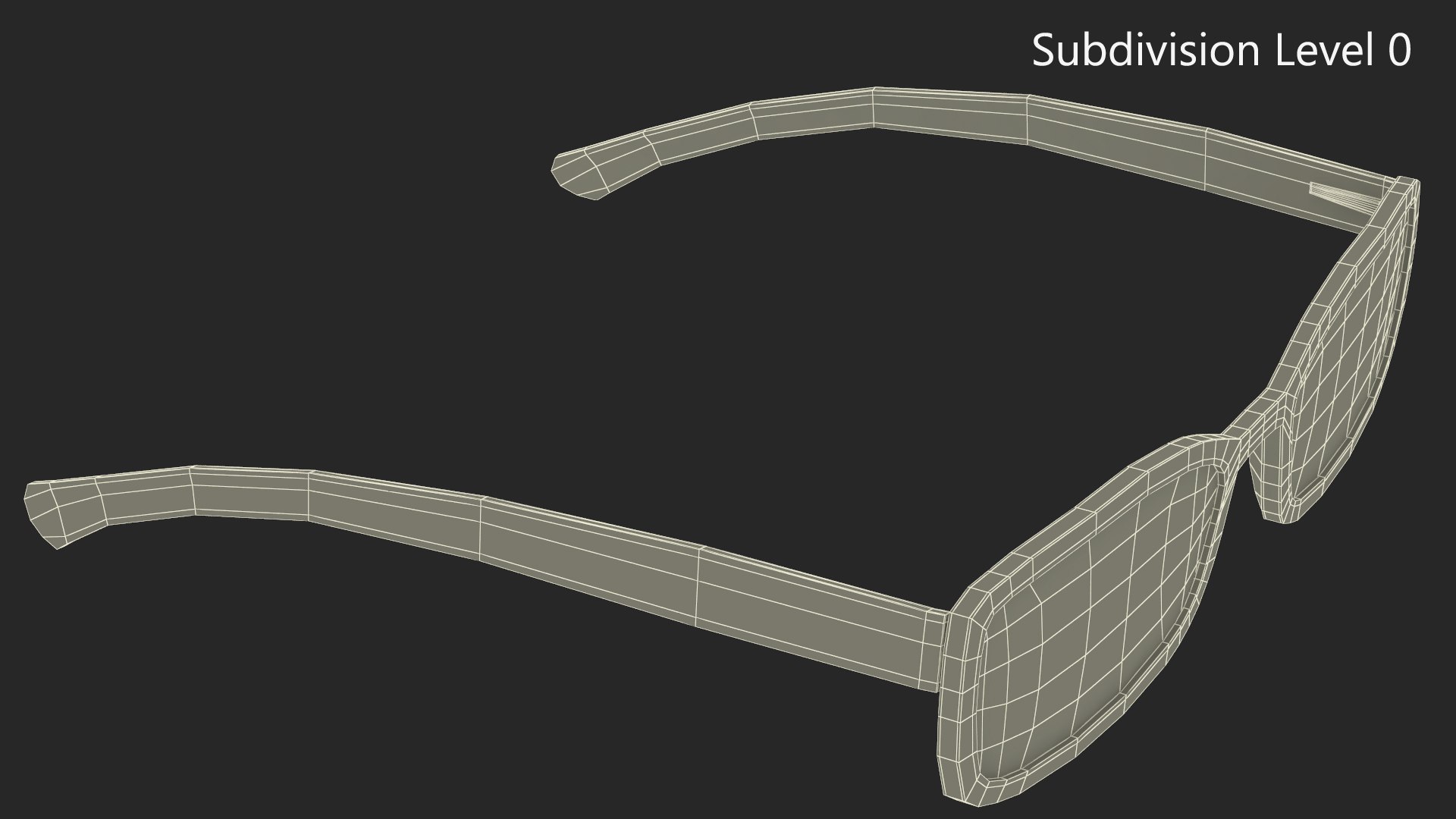 3D White Optical Square Glasses - TurboSquid 2143571