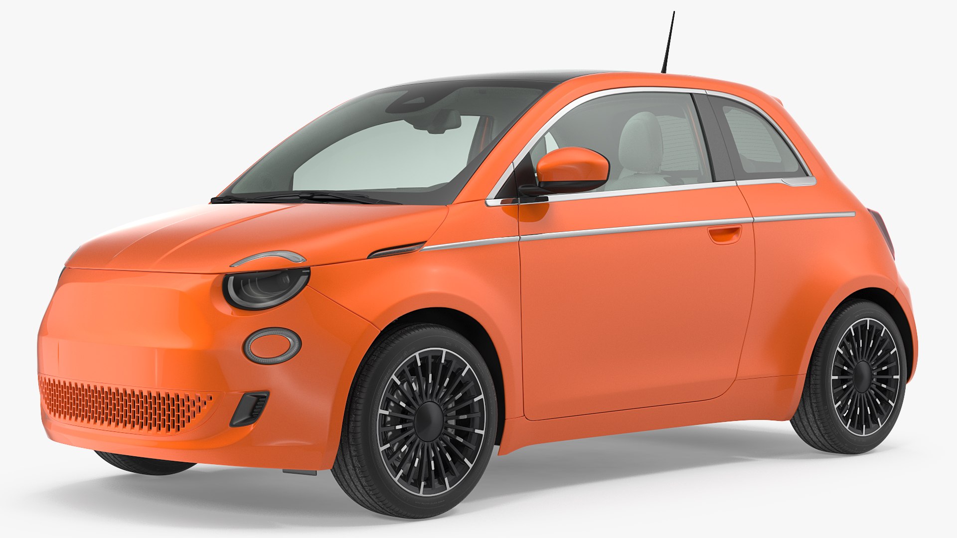 EV Compact Car 3D model preview