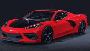 2020 Chevrolet Corvette C8 Stingray 3D Model American Revolution 3D model