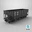 Railroad Open Hopper Wagon Black