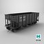 Railroad Open Hopper Wagon Black