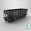 Railroad Open Hopper Wagon Black