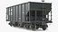 Railroad Open Hopper Wagon Black