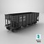 Railroad Open Hopper Wagon Black