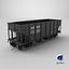 Railroad Open Hopper Wagon Black