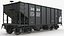 Railroad Open Hopper Wagon Black