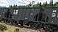 Railroad Open Hopper Wagon Black