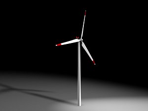 electric windmill 3d c4d