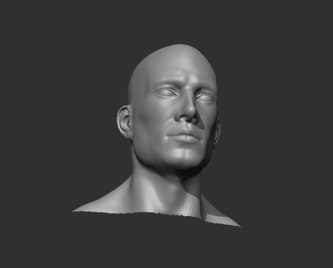 Male Head Realistic Base Mesh 3D Model - TurboSquid 1550351