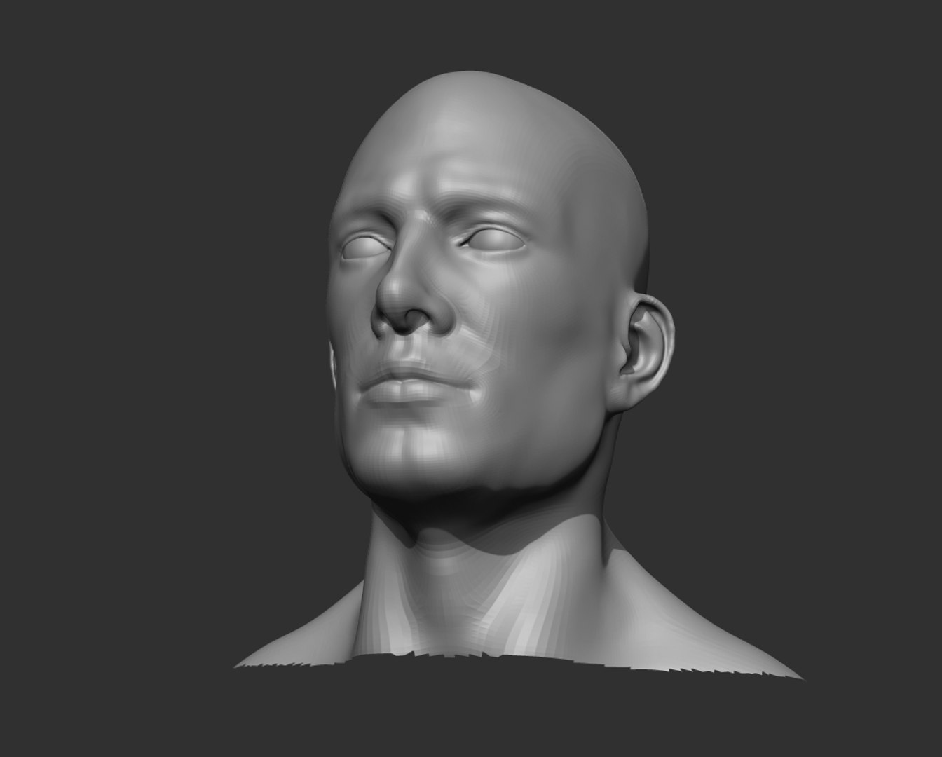 Male Head Realistic Base Mesh 3D Model - TurboSquid 1550351