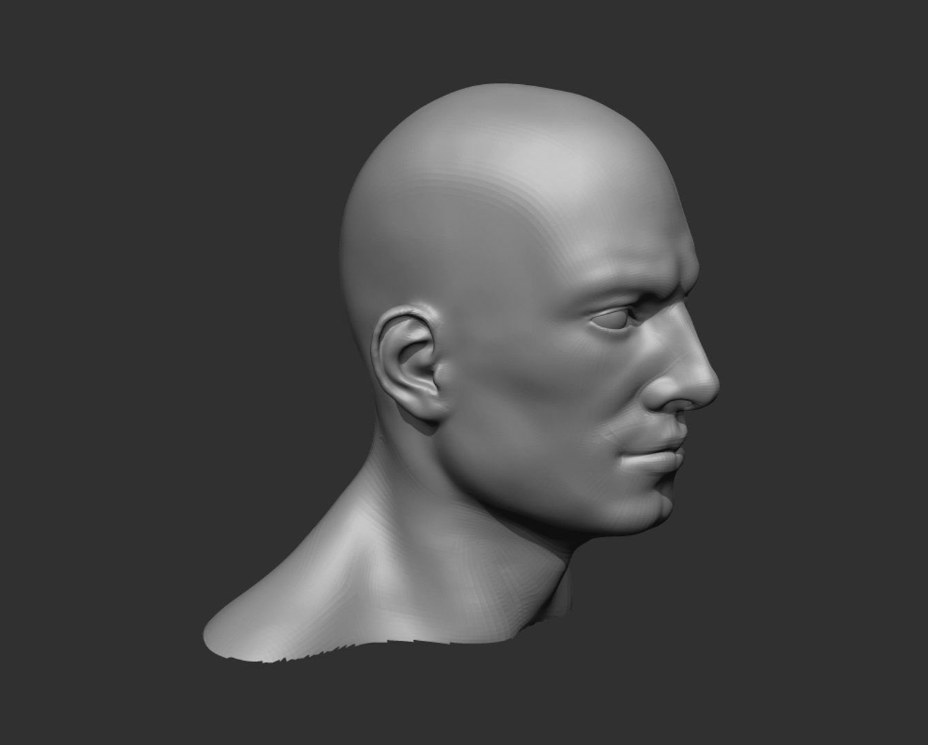 Male Head Realistic Base Mesh 3D Model - TurboSquid 1550351