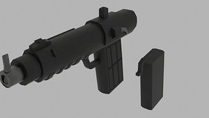 3D model normal gun