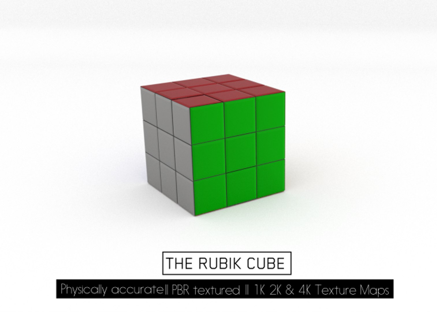 Pbr Rubik Cube 3d Model