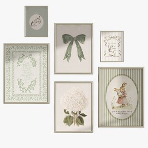 3D Set of paintings for a childrens room