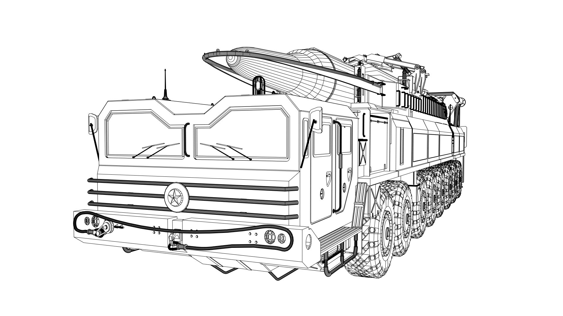 3D Hwaseong13 Missile launch vehicle https://p.turbosquid.com/ts-thumb/wc/QJCLU5/OI/wirehwaseong13missilelaunchvehicle_004/jpg/1705736829/1920x1080/fit_q87/f0b9e4a55a2e6d0cada3cd2b1afe4abe629877f6/wirehwaseong13missilelaunchvehicle_004.jpg