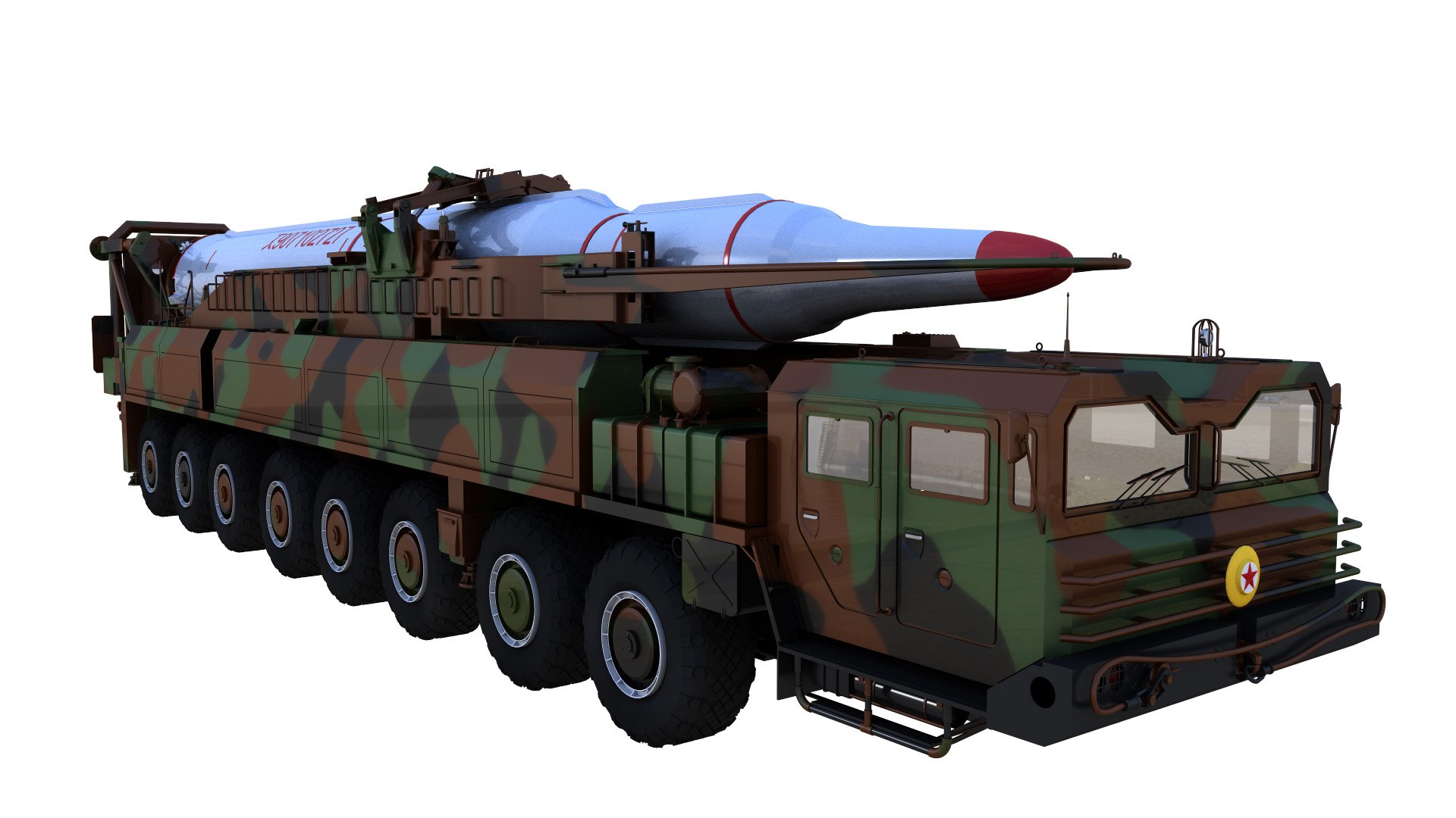 3D Hwaseong13 Missile Launch Vehicle - TurboSquid 2179268