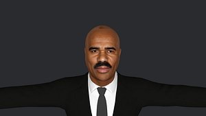3D Steve Harvey Hyper Realistic Full Body Fully Rigged 3D Character