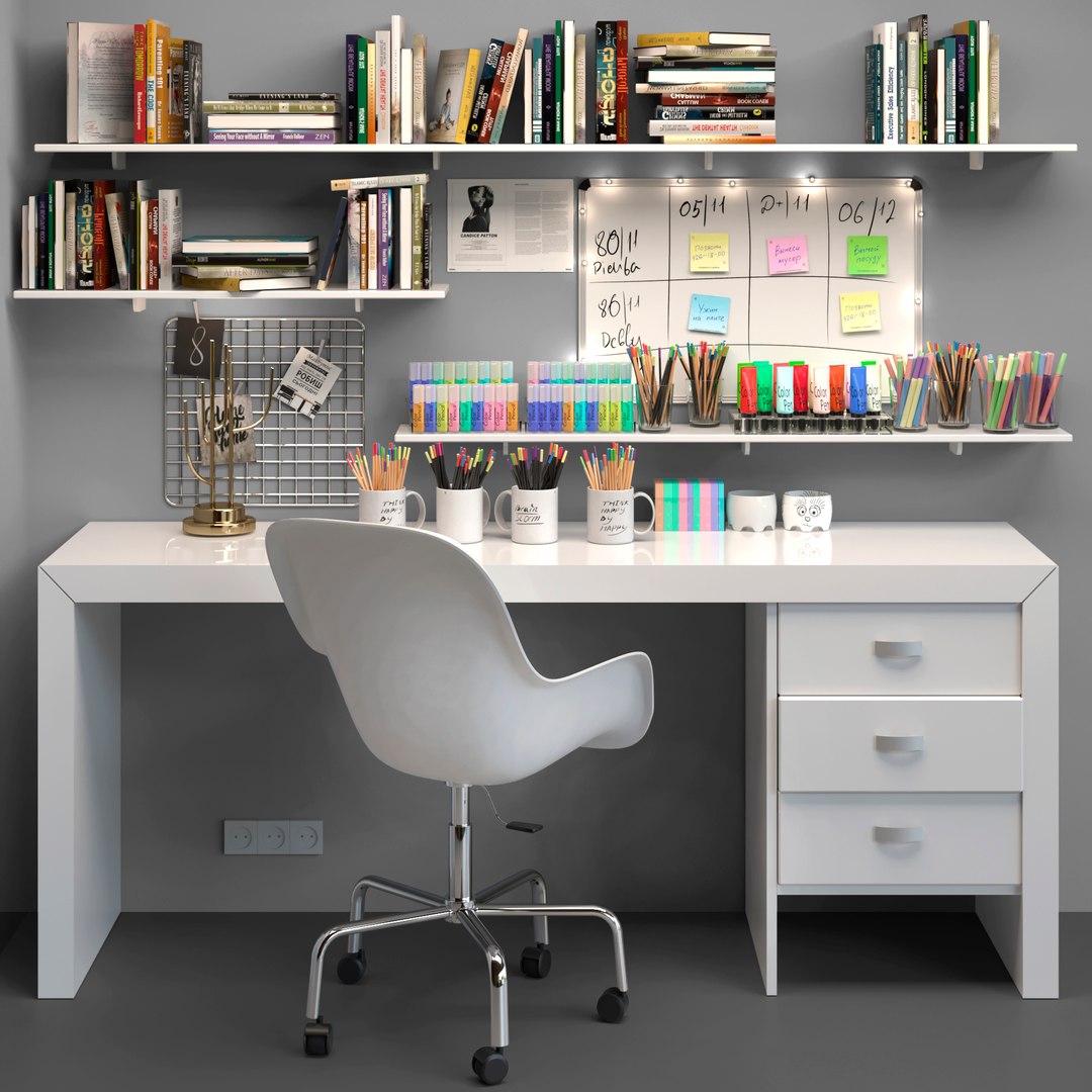Office Stationery Chair 3D Model - TurboSquid 1597760