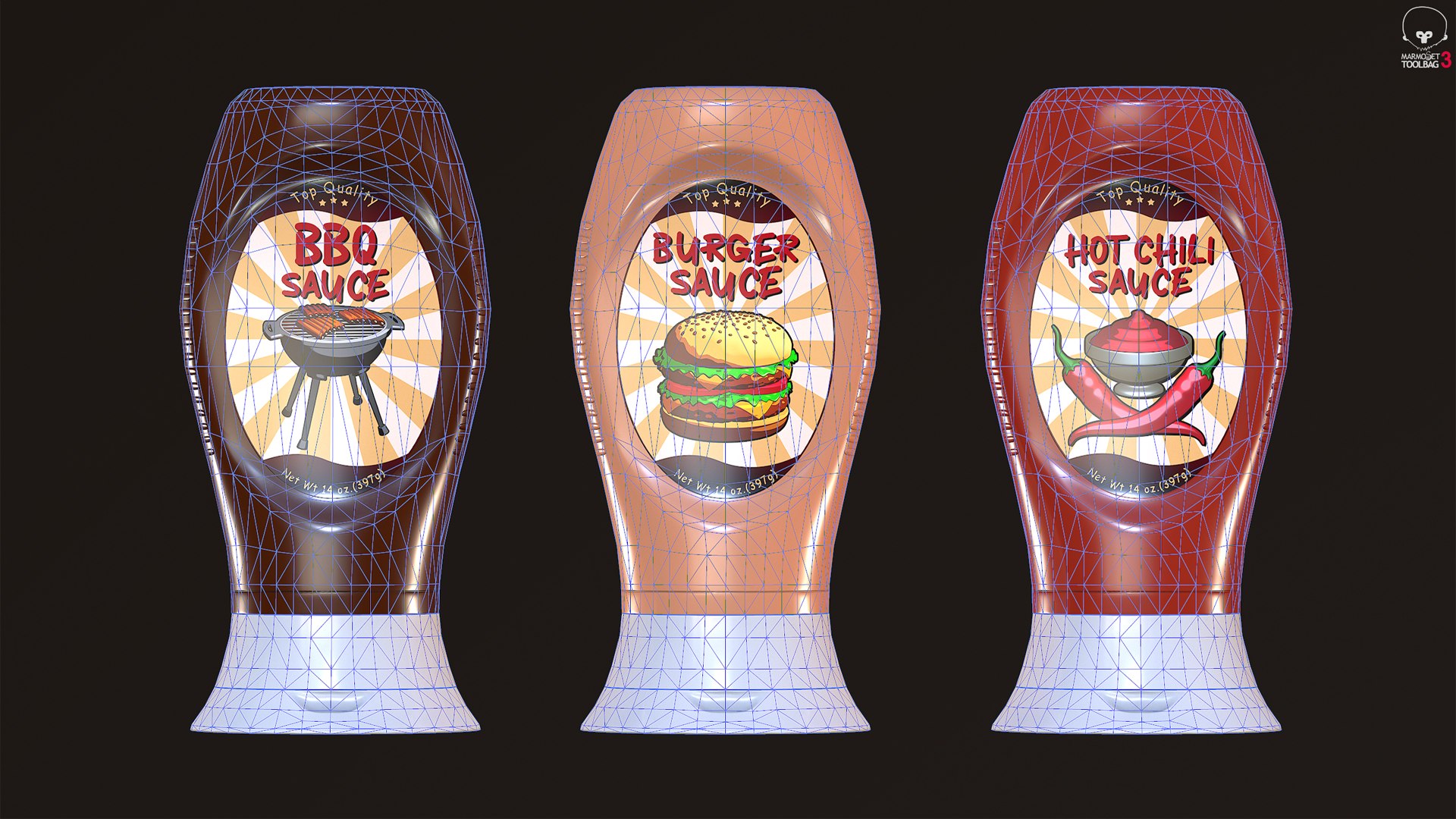 Cartoon Sauce Bottles Game Ready 3D https://p.turbosquid.com/ts-thumb/wc/W4LIJ3/PN/marmoset_wire/jpg/1660436184/1920x1080/fit_q87/a3832b0de01b432b6401f85facba620776b15353/marmoset_wire.jpg