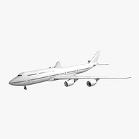 Game Ready Boeing 747-8i Unmarked