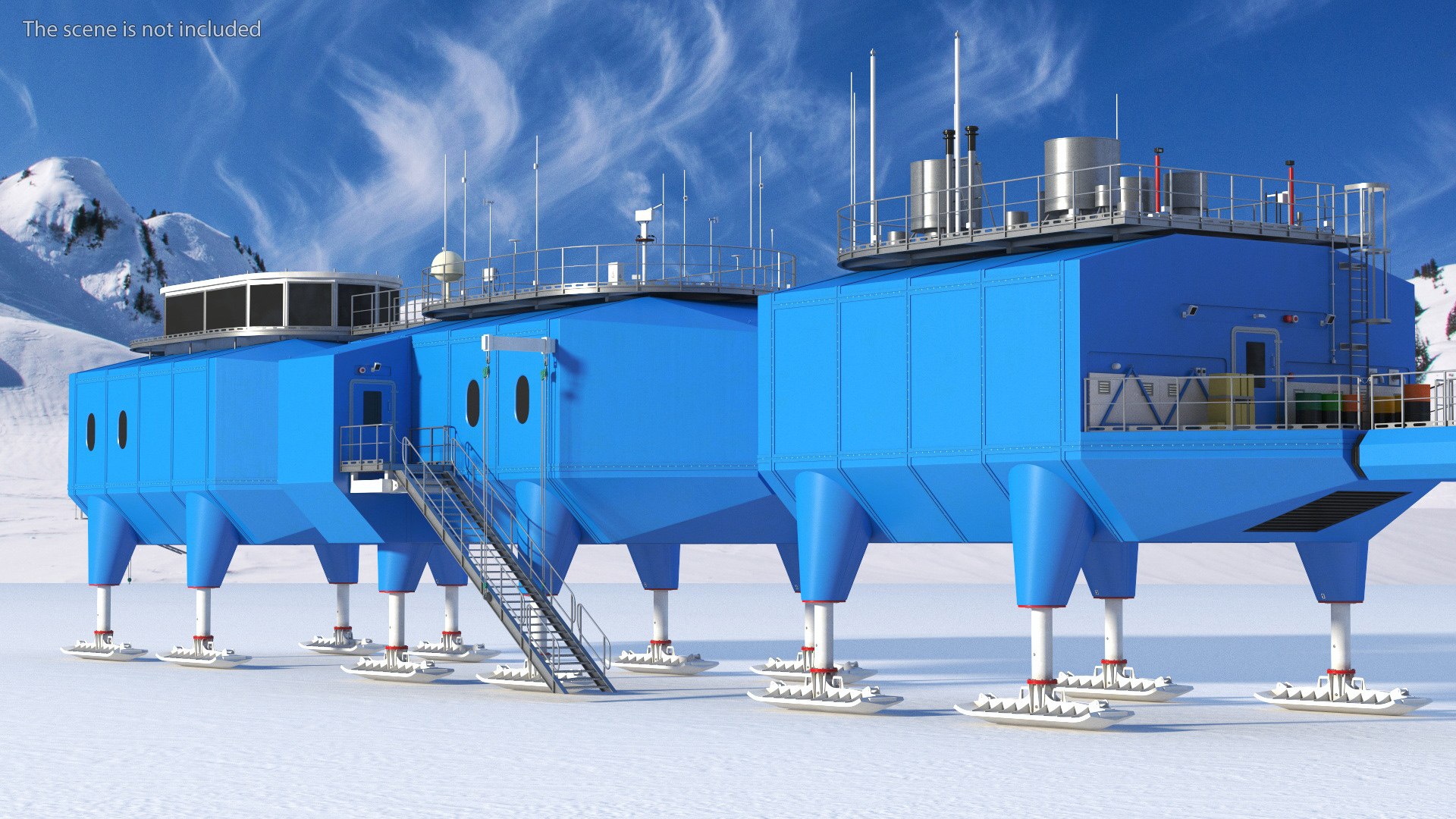 3D Arctic And Antarctic Mobile Research Station Model - TurboSquid 2121884