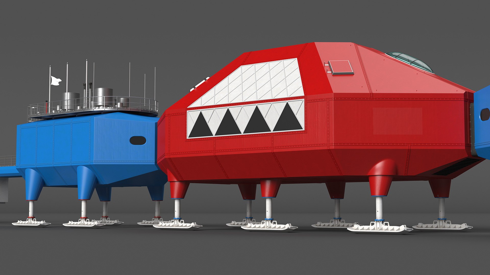 3D Arctic And Antarctic Mobile Research Station Model - TurboSquid 2121884