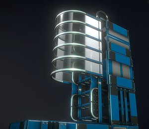 3D ladder set floor model