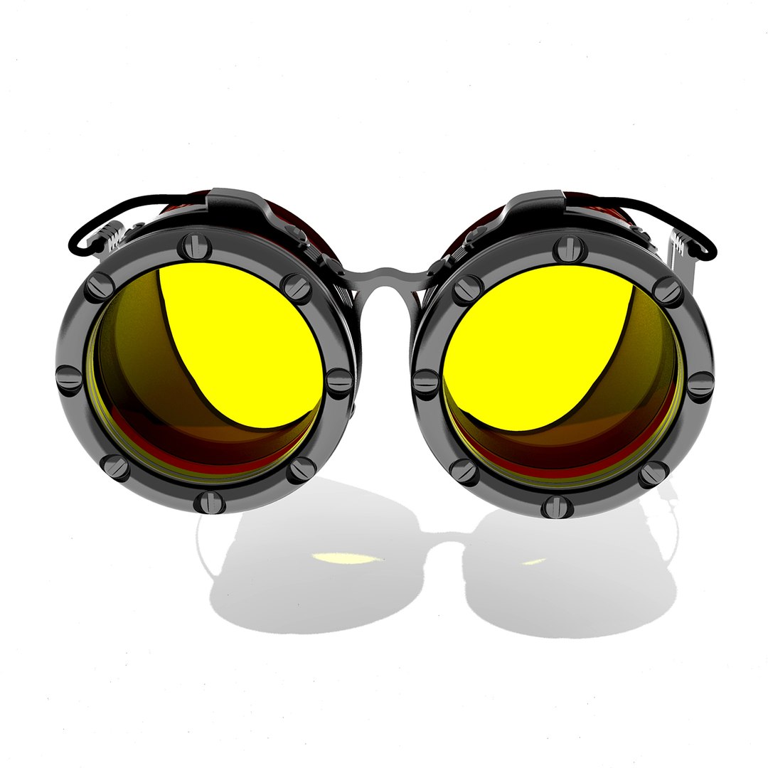 3D Steampunk Cosplay Goggles 3d Print Ready Model TurboSquid 1877295