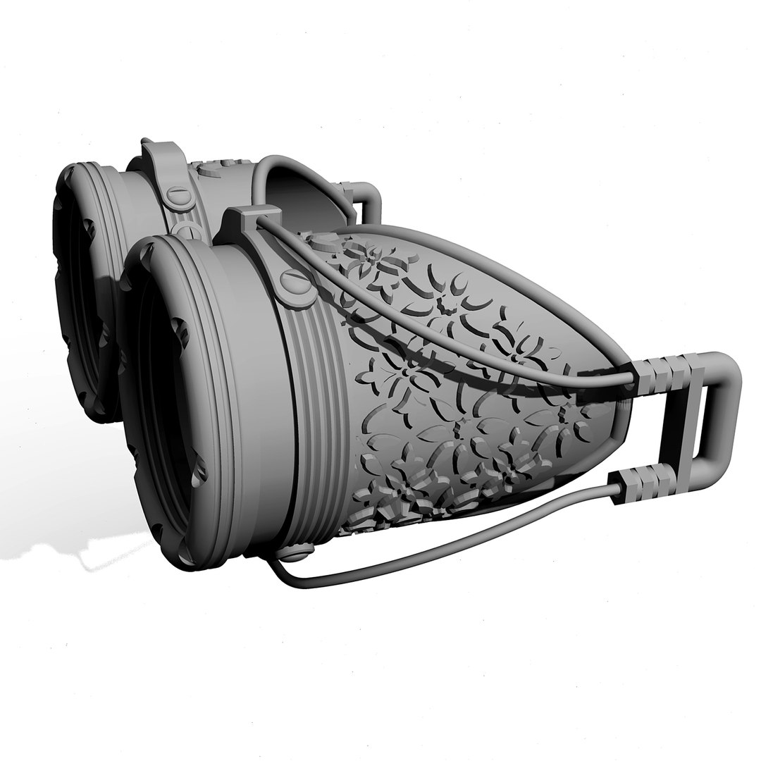 3D Steampunk Cosplay Goggles 3d Print Ready Model TurboSquid 1877295