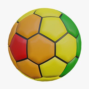 Rainbow Soccer Ball 3D model