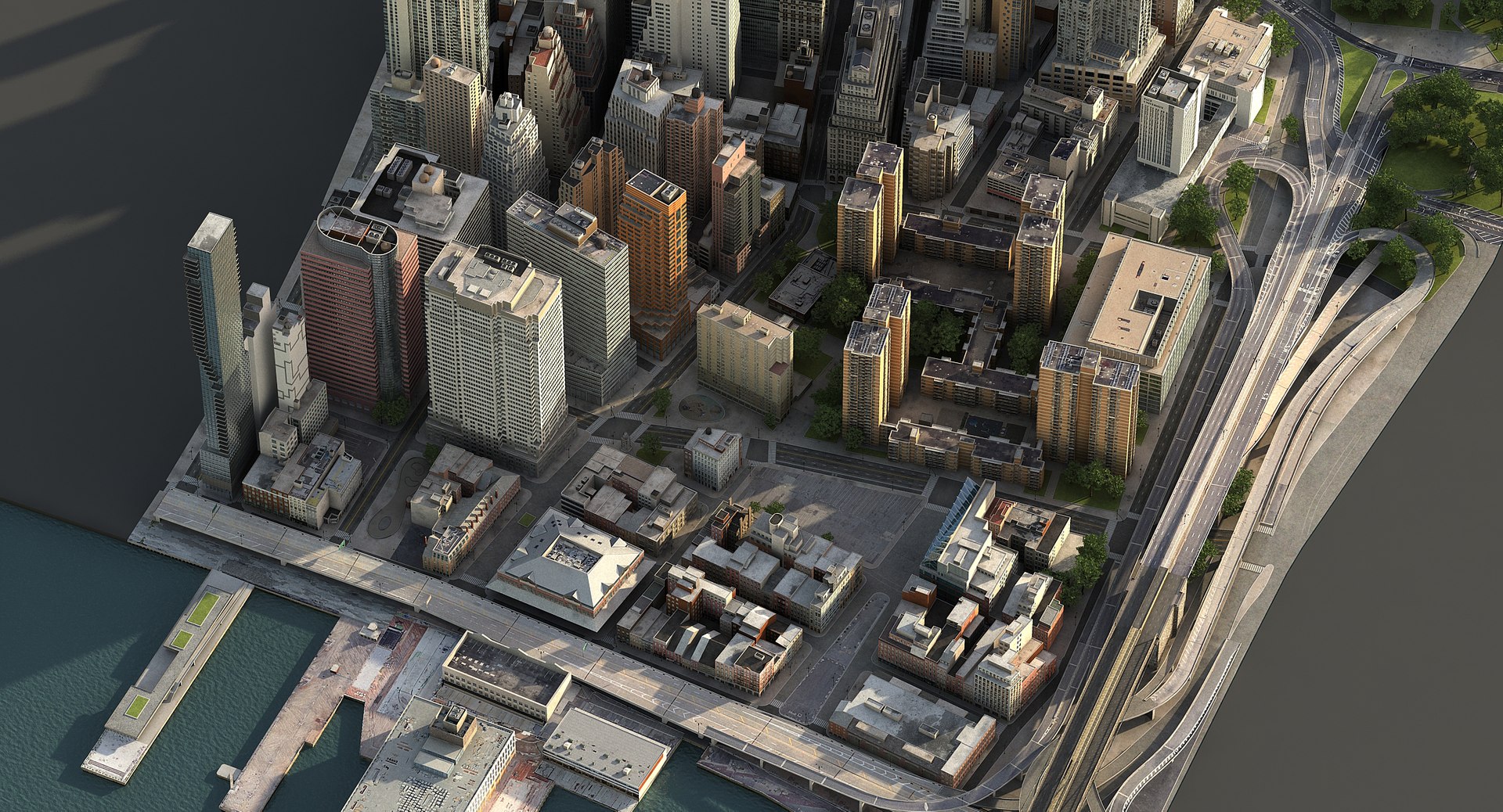Manhattan Lower 3D Model - TurboSquid 1384672