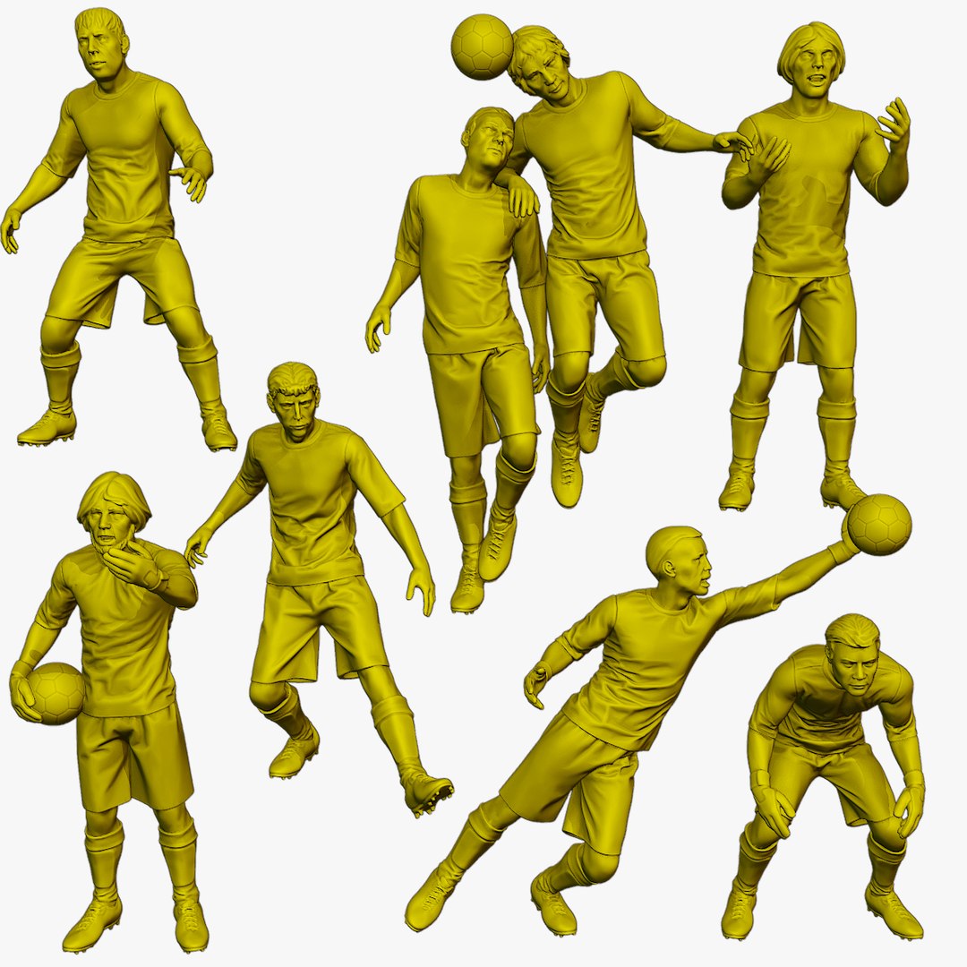3D модель Soccer Players SP Pack 4 - TurboSquid 2010918
