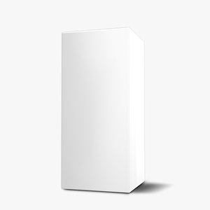 Large White Box 3D Model Ready to Render inside 3dsMax and Vray
