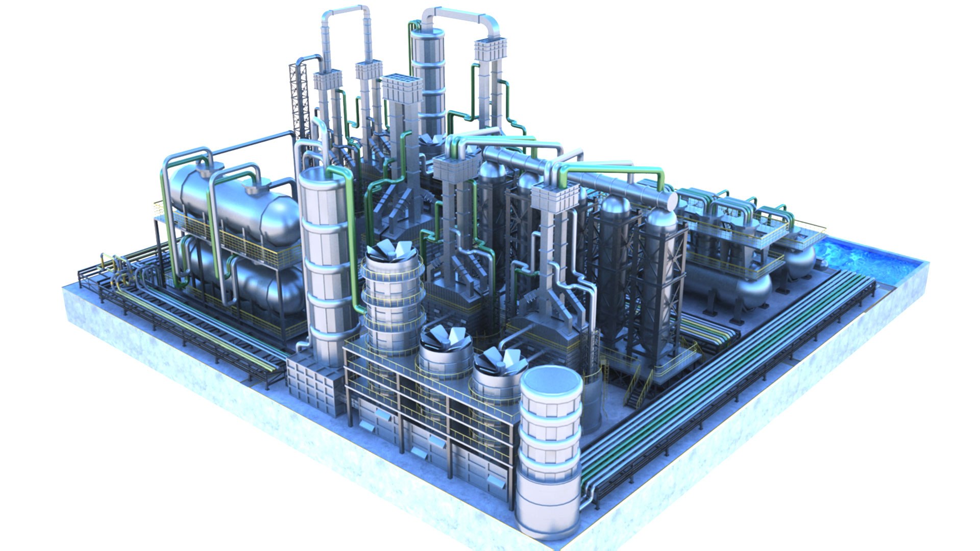 Refinery Area01 3D Model - TurboSquid 1818151