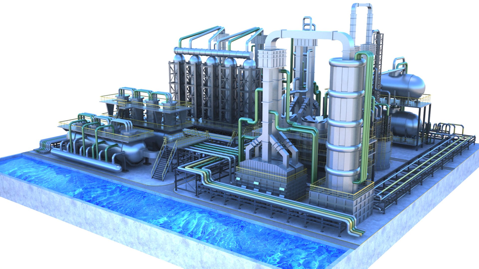 Refinery Area01 3D Model - TurboSquid 1818151