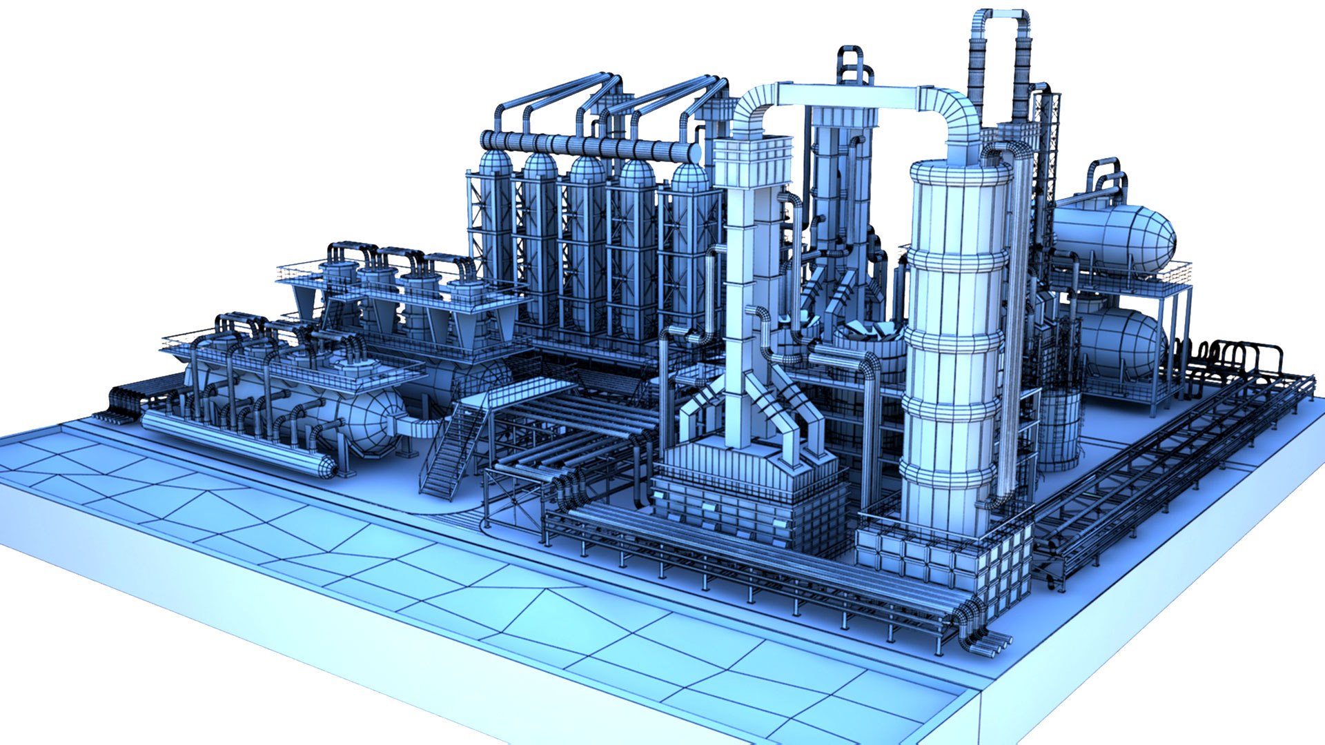 Refinery Area01 3D Model - TurboSquid 1818151