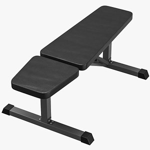 3D Gym Bench Press model