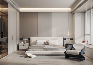 Modern bedroom 3D
