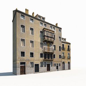 old building facade 3D model
