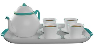 3D model Tea Cup Set