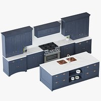 Laura Ashley Helmsley Kitchen 3d Model