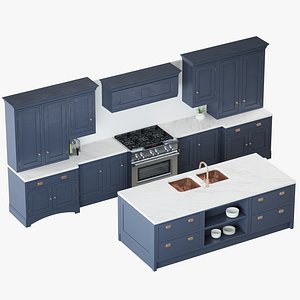 Laura Ashley Helmsley Kitchen 3d Model