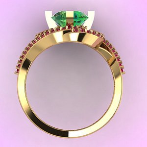 3d model designer ring