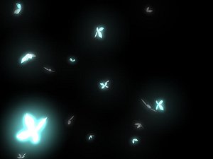 ma particle butterflies glows animation