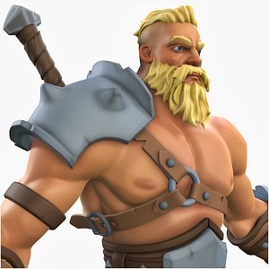 3D Stylized Fantasy Warrior Zbrush