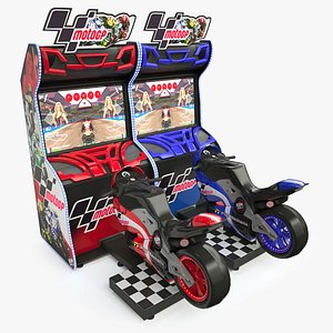 3D moto arcade machine