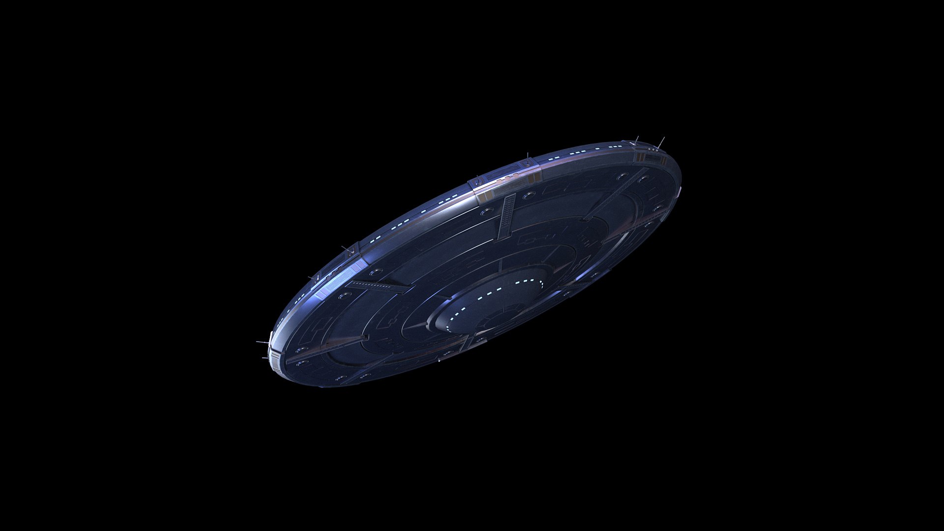 Flying Saucer Classic 3D - TurboSquid 1883062