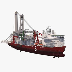 heavylift vessel 3D model